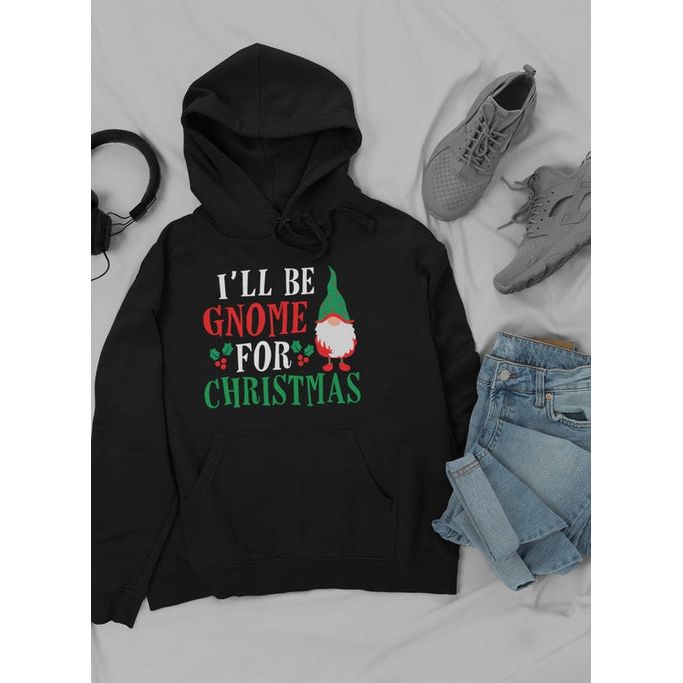 Ik zal een kabouter zijn voor Kerstmis Hoodie