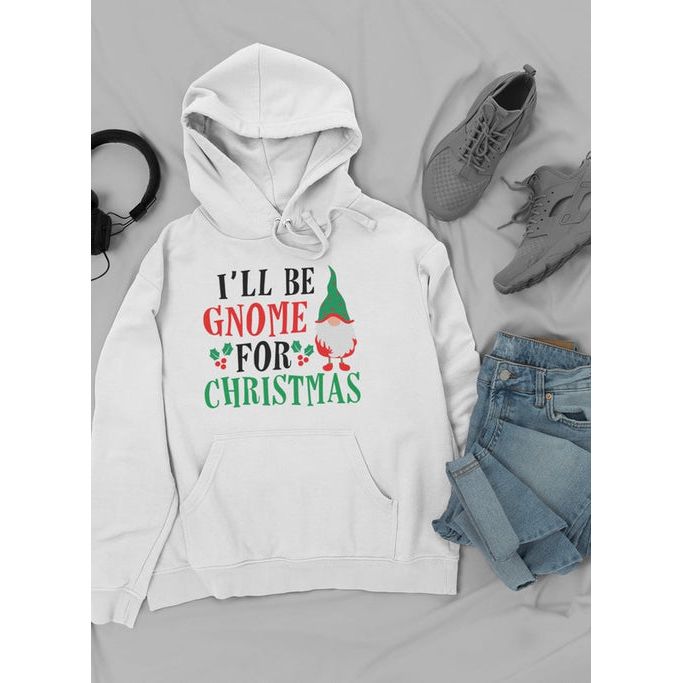 Ik zal een kabouter zijn voor Kerstmis Hoodie