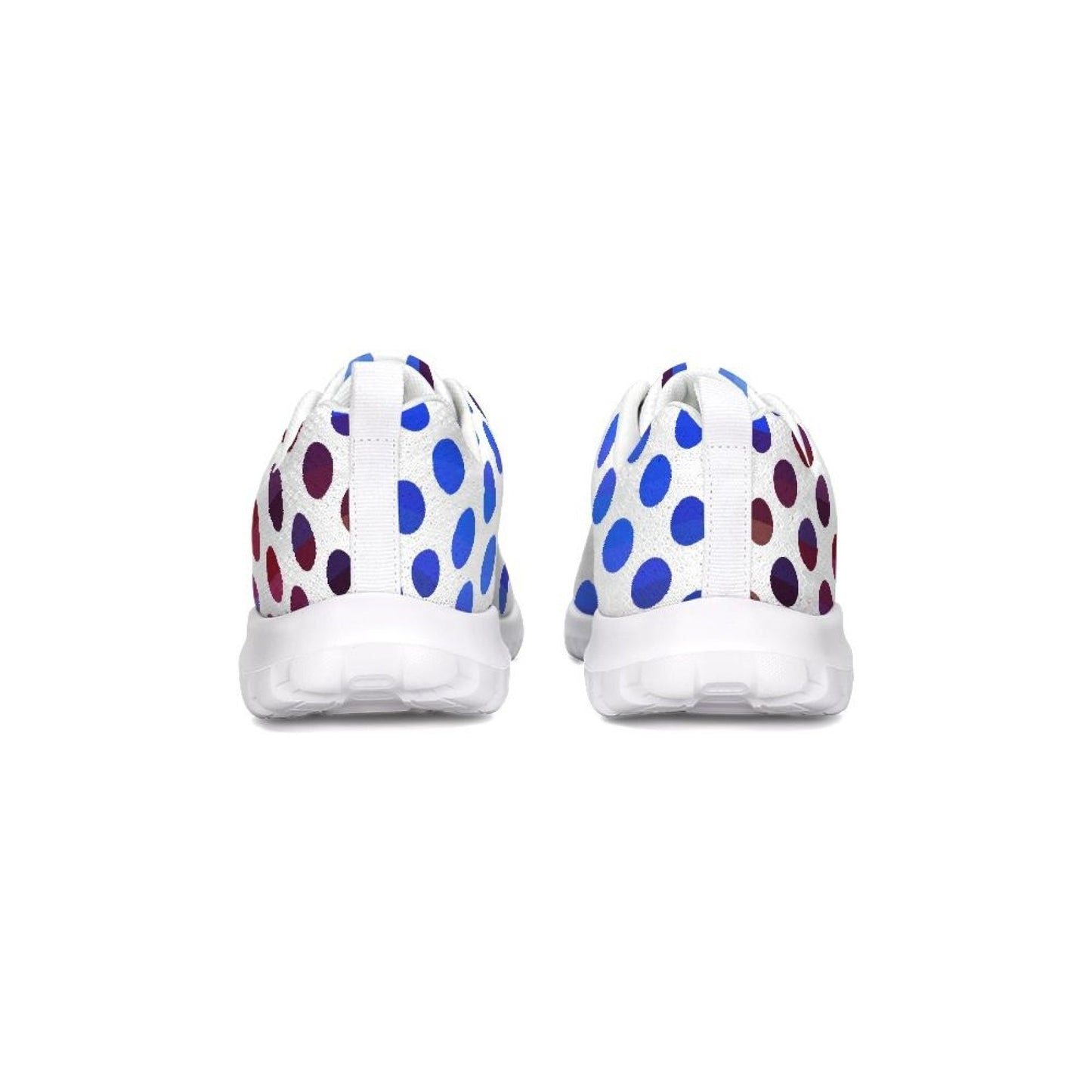 Womens Sneakers - Multicolor Polka Dot Canvas Sports Shoes / Running