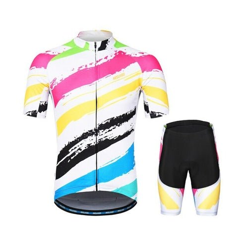 Men Cycling Jersey Sets Short Sleeves Cycling Clothing MTB Sets Bike