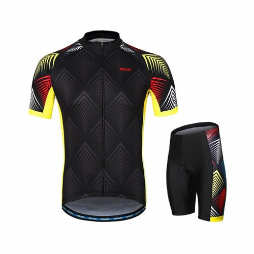 Men Cycling Jersey Sets Short Sleeves Cycling Clothing MTB Sets Bike