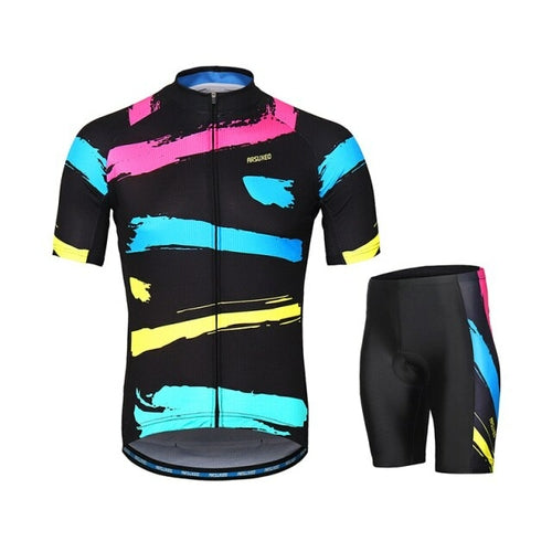 Men Cycling Jersey Sets Short Sleeves Cycling Clothing MTB Sets Bike