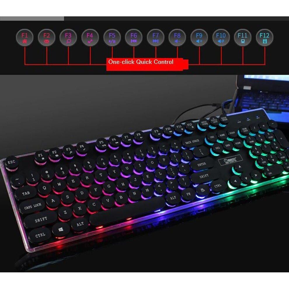 Dragon LED Backlight Gaming USB Wired Keyboard Mouse Set