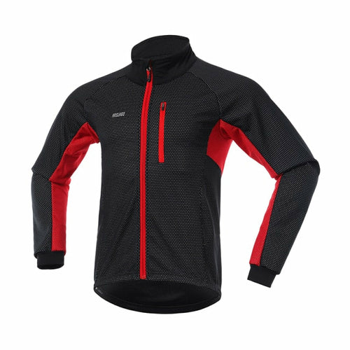 Men Winter Thermal Cycling Jacket Set Windproof Waterproof Warm Bike