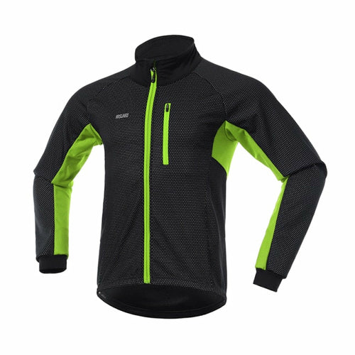 Men Winter Thermal Cycling Jacket Set Windproof Waterproof Warm Bike