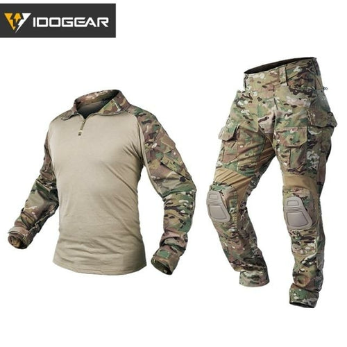 Tactical G3 Combat Suit  Shirt & Pants Knee Pads Update Ver Camo