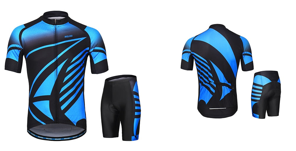 Men Cycling Jersey Sets Short Sleeves Cycling Clothing MTB Sets Bike