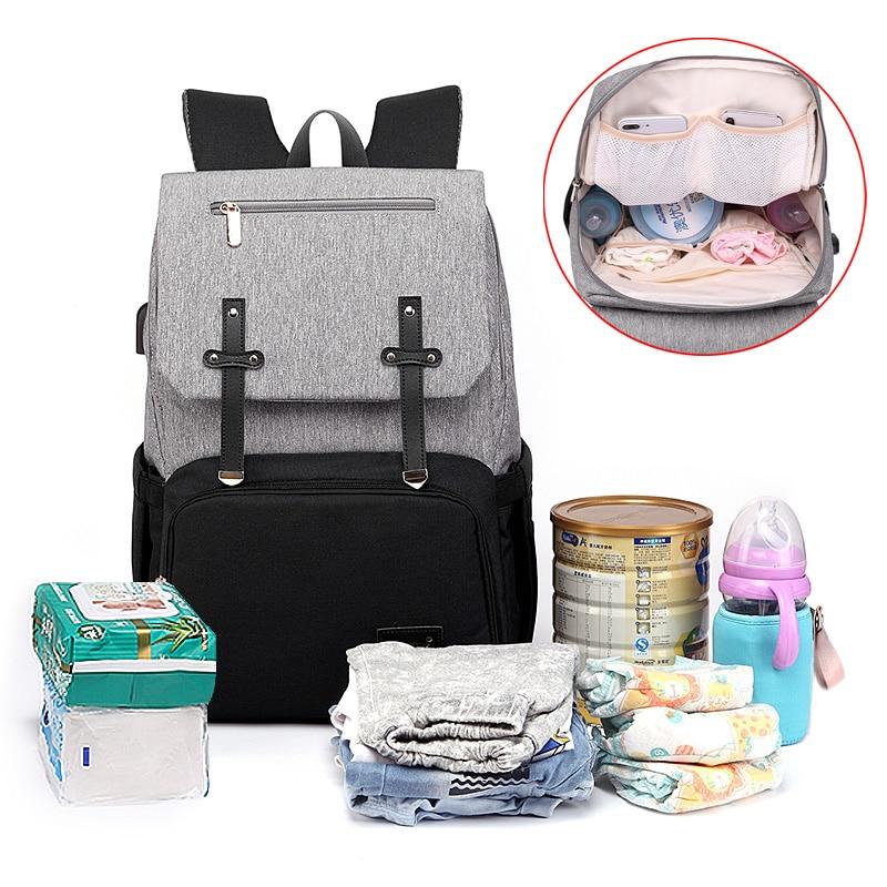 Diaper Bag Mummy Daddy Backpack Baby Stroller Waterproof Oxford