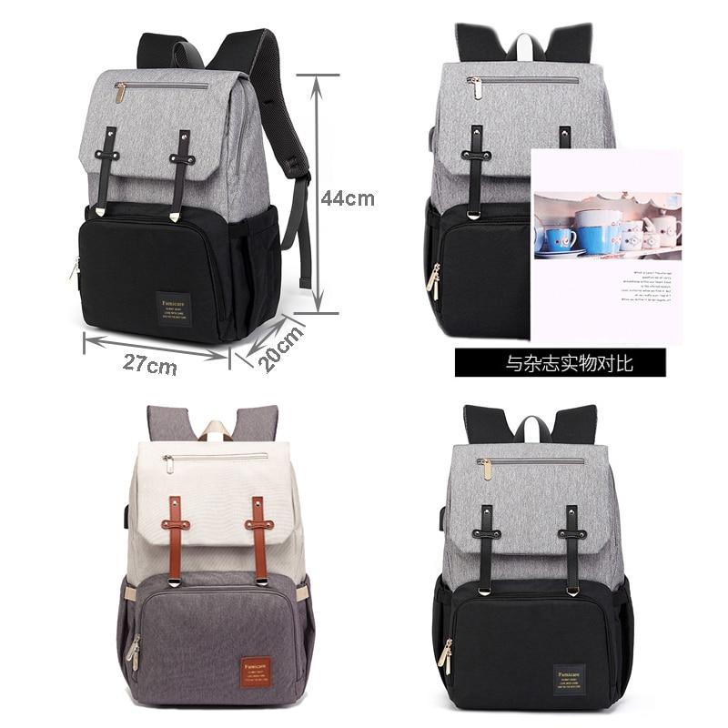 Diaper Bag Mummy Daddy Backpack Baby Stroller Waterproof Oxford