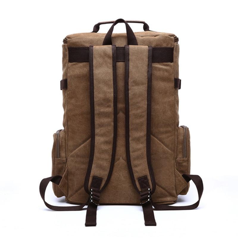 Men's Backpack Vintage Canvas Backpack School Bag Men's Travel Bags - Sportkyu