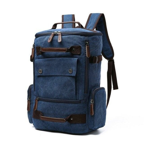 Men's Backpack Vintage Canvas Backpack School Bag Men's Travel Bags - Sportkyu