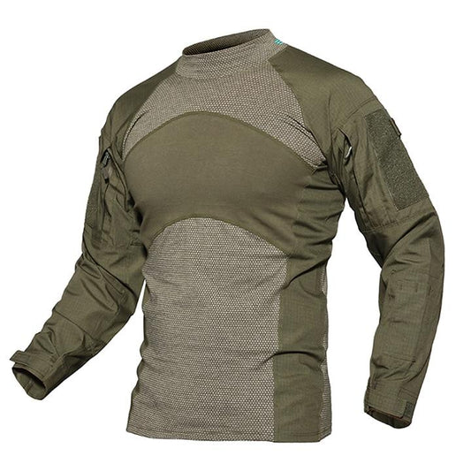 Heren Zomer Tactisch T-shirt Army Combat Airsoft Tops Lange Mouw