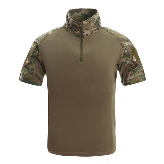 Herren Camouflage Taktische T-Shirts Sommer Kurzarm Airsoft Army