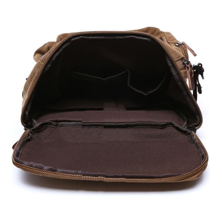 Men's Backpack Vintage Canvas Backpack School Bag Men's Travel Bags - Sportkyu