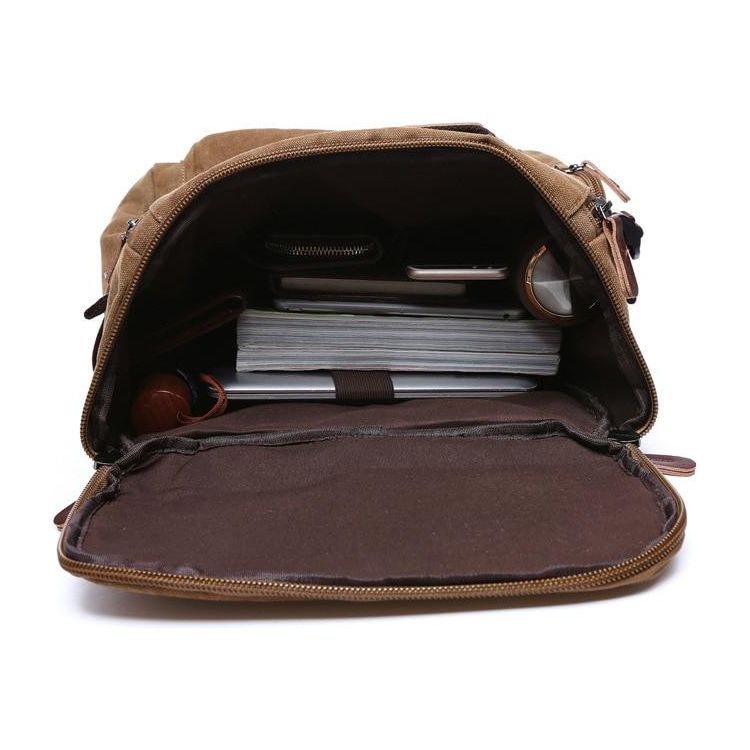 Men's Backpack Vintage Canvas Backpack School Bag Men's Travel Bags - Sportkyu