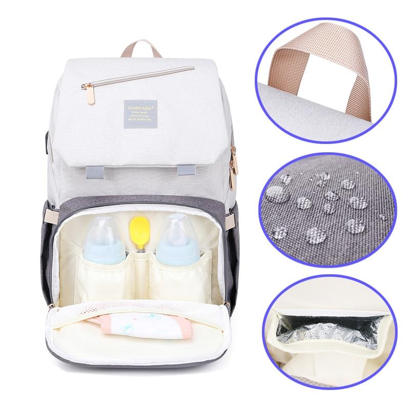 Diaper Bag Mummy Daddy Backpack Baby Stroller Waterproof Oxford