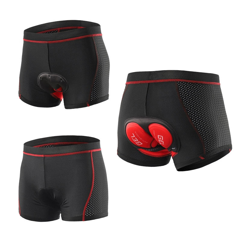 Upgrade Cycling Underwear Pro 3D Gel Pad Mountain Bike MTB Shorts