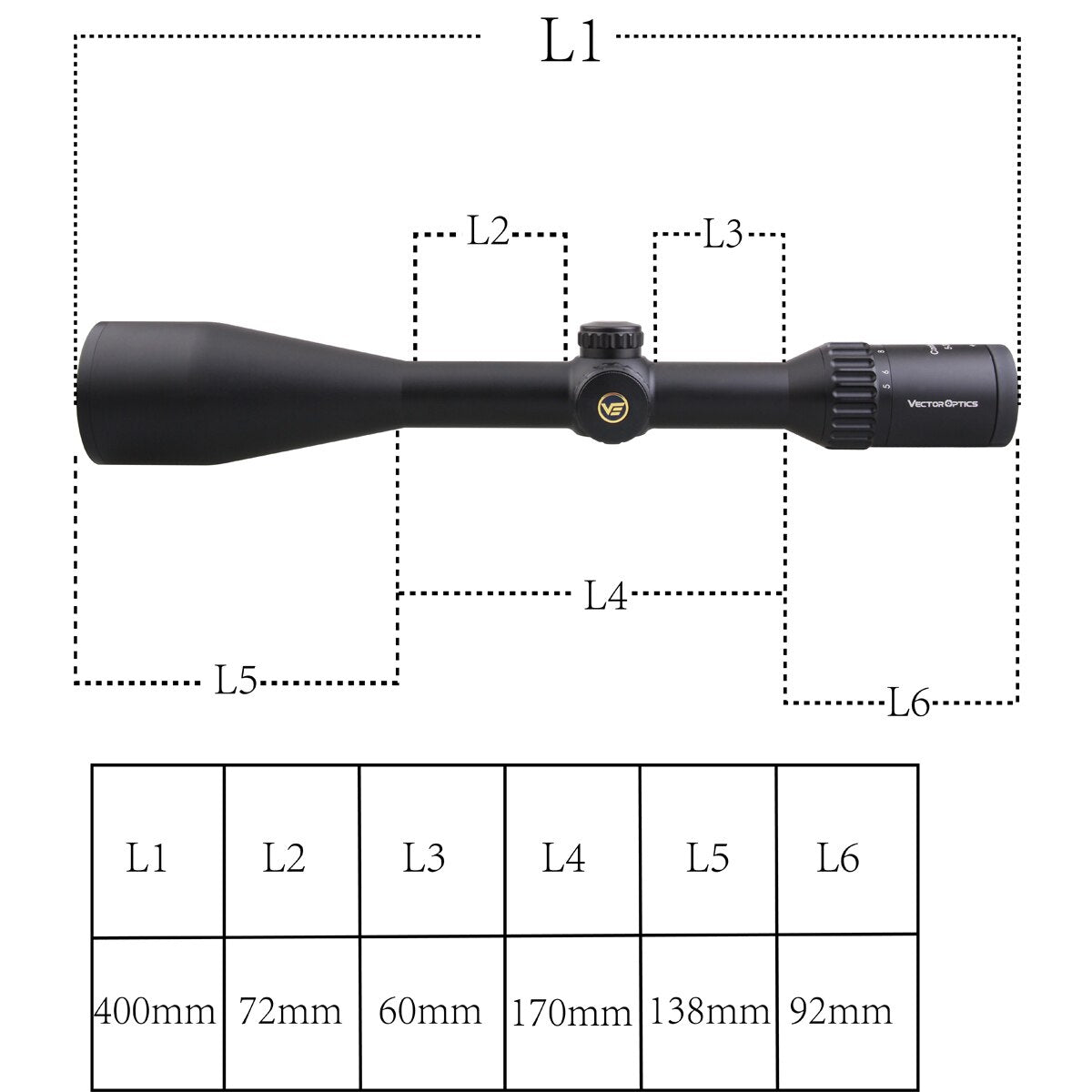 Vector Optics Continental HD 5-30x56 Hunting Riflescope 1/4 MOA Fit - Sportkyu