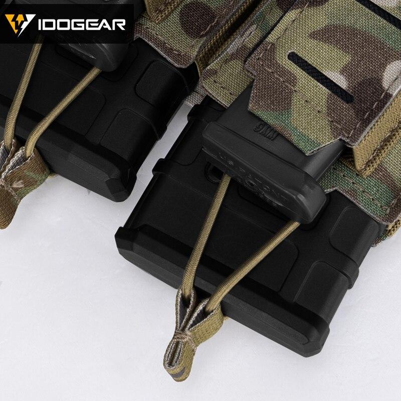 Tactical LSR 9mm 556 Mag Pouch Triple Mag Carrier MOLLE Pouch Laser