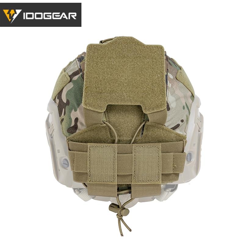 Tactical Helmet Cover For Maritime Helmet with NVG Battery Pouch