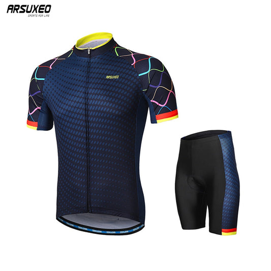 Men Cycling Jersey Sets Short Sleeves Cycling Clothing MTB Sets Bike