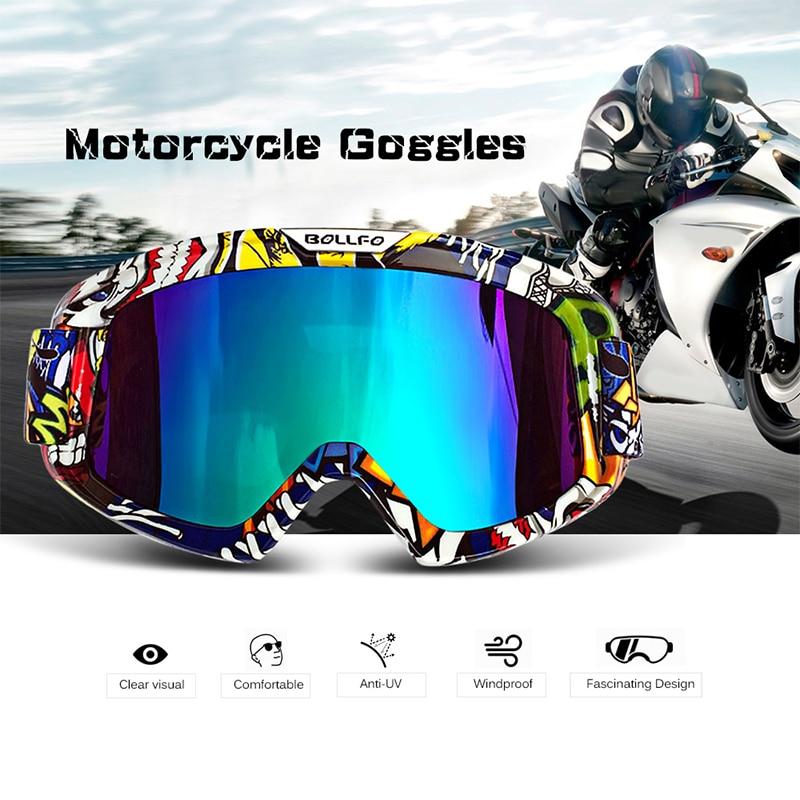 Outdoor Motorcycle Goggles Cycling UV400 MX Off-Road Ski Sport ATV