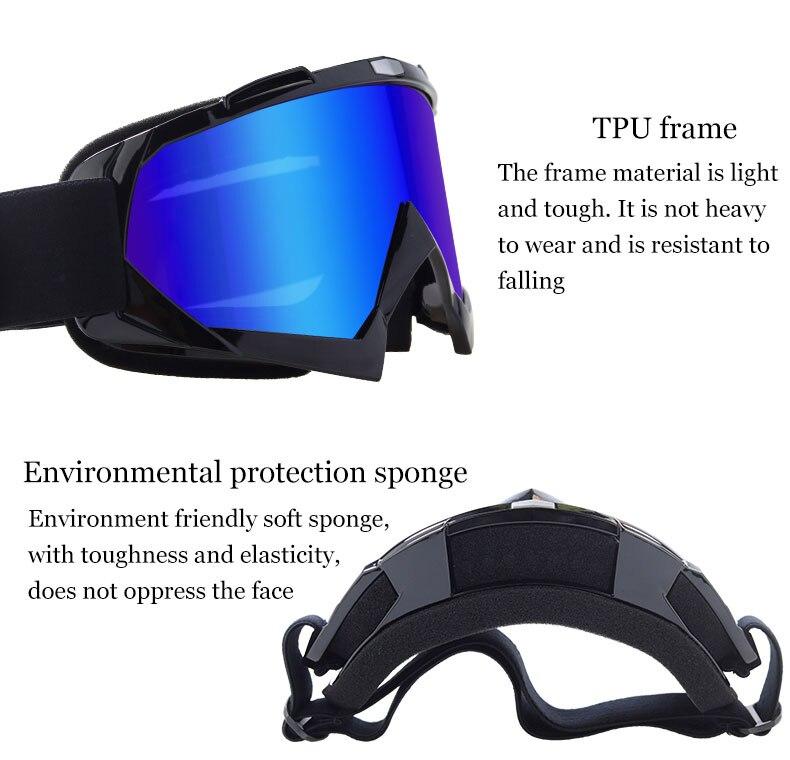 Sports Motorcycle Glasses UV400 Protection Goggles for Men Women