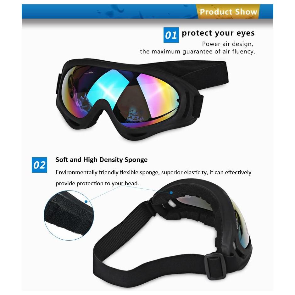 Winter Snow Sports Goggles UV400 Protection Light-Weight - Sportkyu