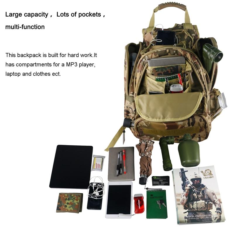 40L Large Capacity Men's Camping Backpack Male Army Military Tactical