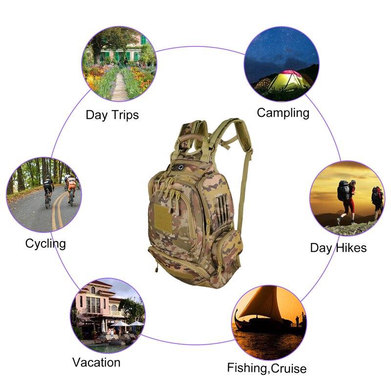 40L Large Capacity Men's Camping Backpack Male Army Military Tactical