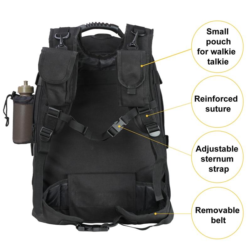 60L Military Tactical Backpack Army Molle Assault Rucksack 3P Outdoor - Sportkyu