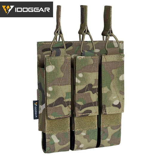 Tactische Triple Magazine Pouch Mag Carrier MOLLE voor Submachine Open