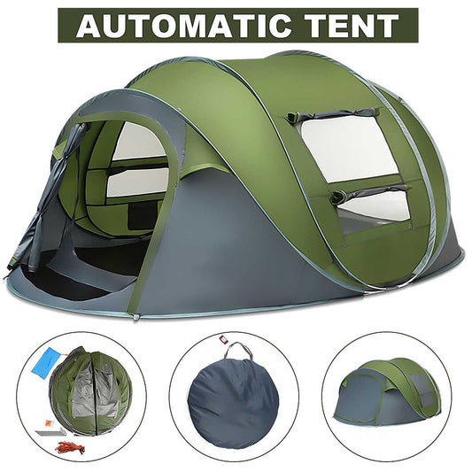 Large Capacity 4 to 5 Persons Automatic Pop Up Camping Tent - Sportkyu