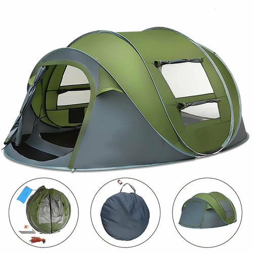 Large Capacity 4 to 5 Persons Automatic Pop Up Camping Tent - Sportkyu