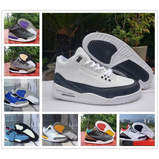 newest new arrival jumpman 3 3s fragment men basketball shoes Black