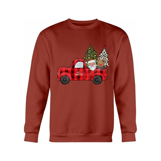 Christmas Santa Truck Sweatshirt