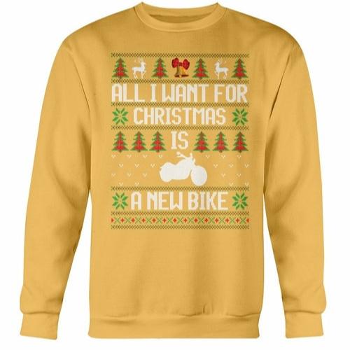 All want for Christmas is new Bike Sweatshirt