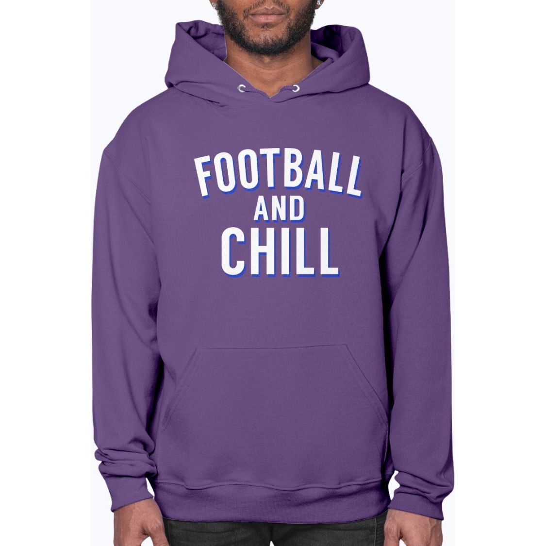 Football and Chill - Sports- Hoodie