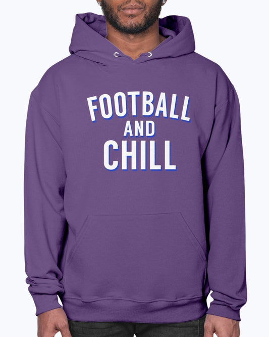 Football and Chill - Sports- Hoodie