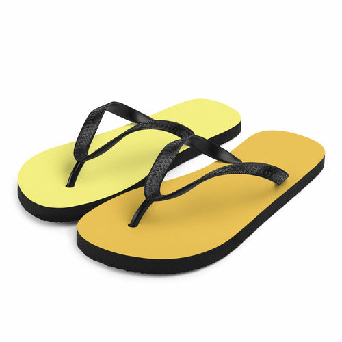 Gelb-orangefarbene Flip-Flops