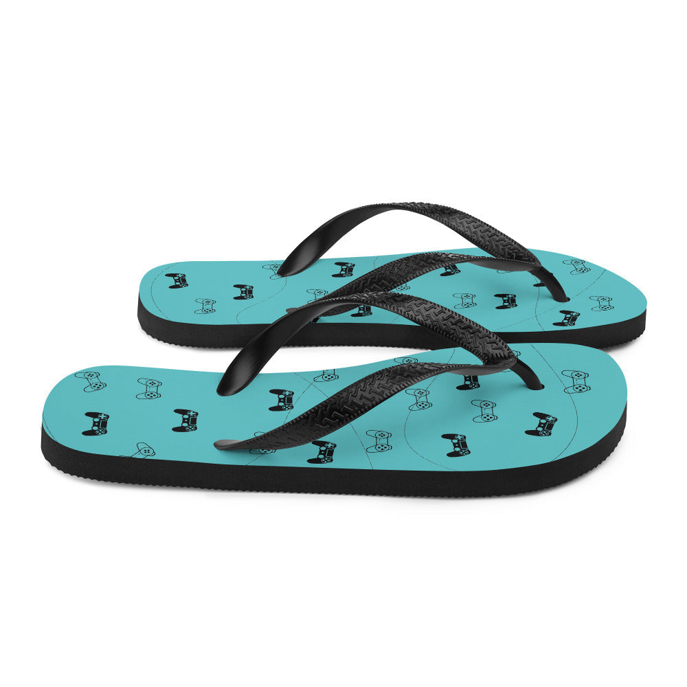 Gamer Blue Flip-Flops