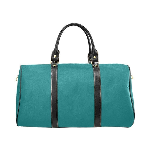 Travel Bag, Leather Carry On Large Luggage Bag, Dark Teal Green