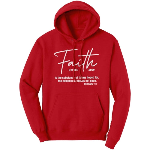 Graphic Hoodie Sweatshirt, Faith Hooded Shirt