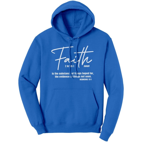 Graphic Hoodie Sweatshirt, Faith Hooded Shirt