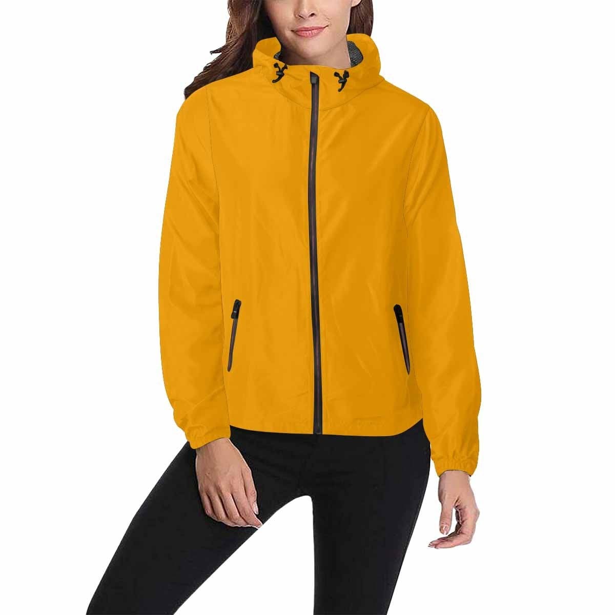 Orange Hooded Windbreaker Jacket - Men / Women