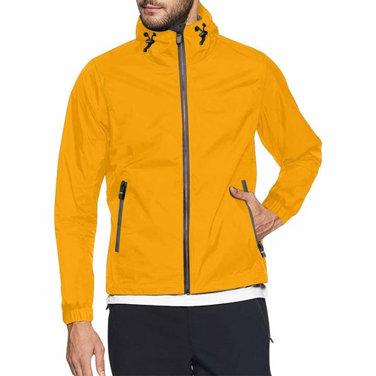 Orange Windjacke mit Kapuze - Herren / Damen