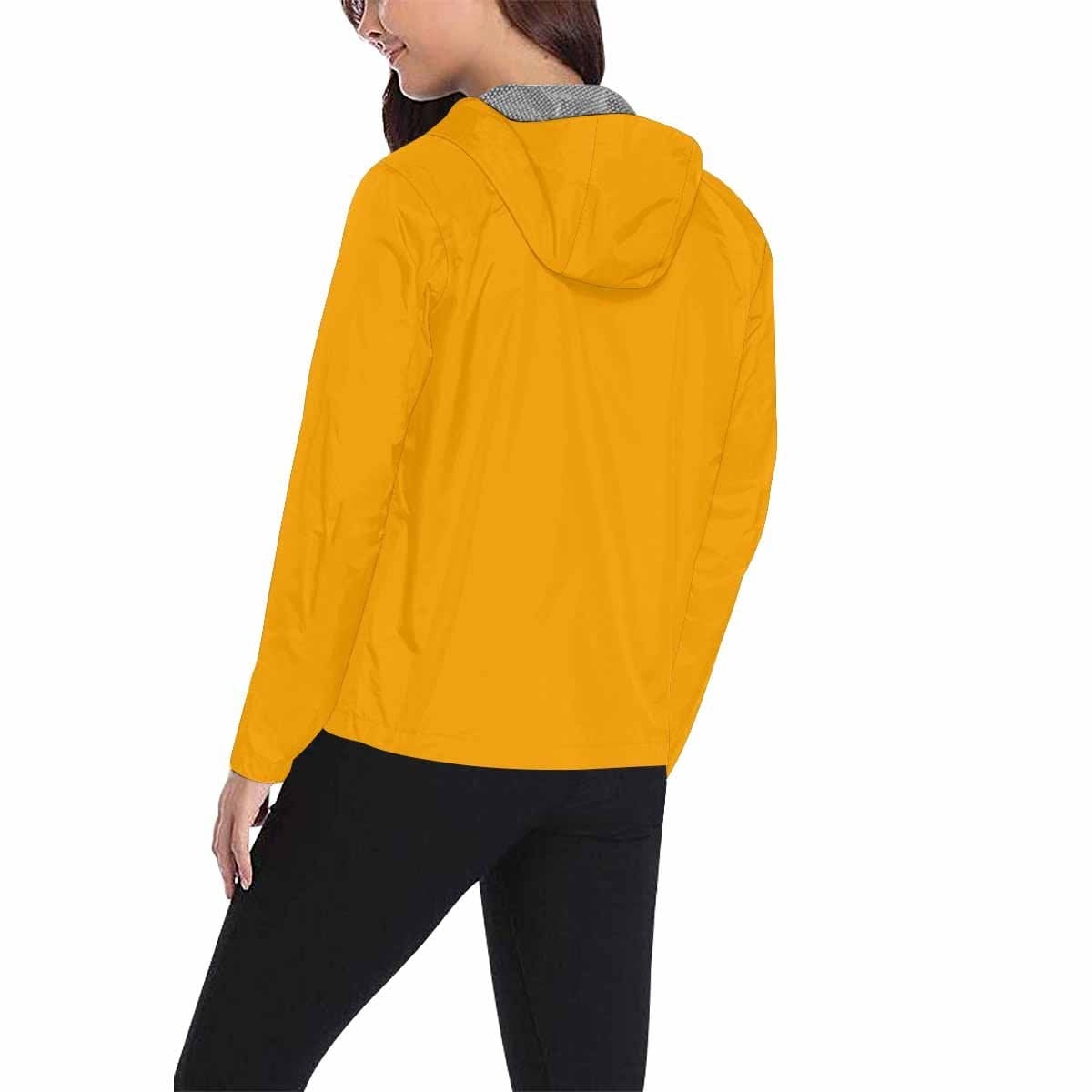 Orange Hooded Windbreaker Jacket - Men / Women