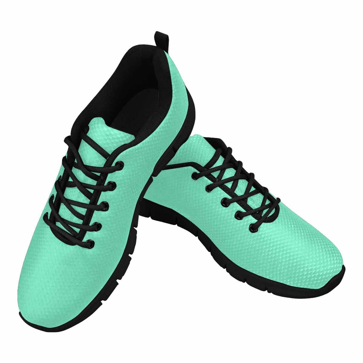 Sneakers For Men, Aquamarine Green Running Shoes