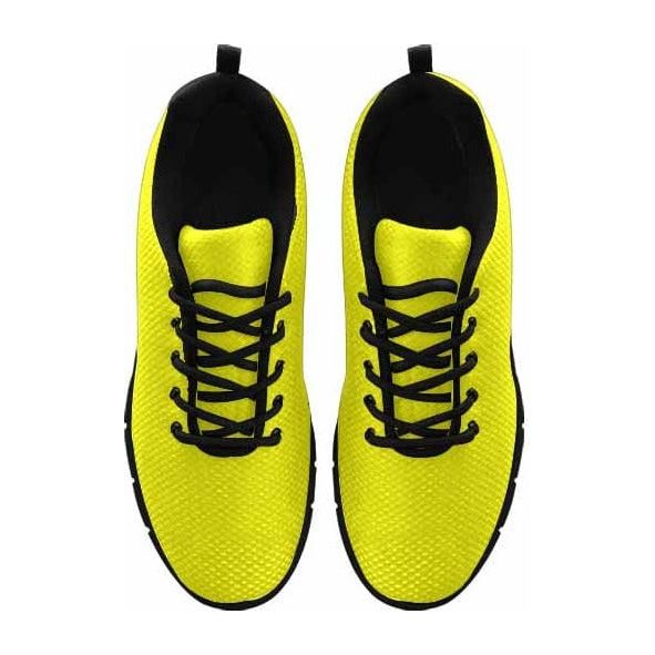 Sneakers For Men, Bright Yellow Running Shoes