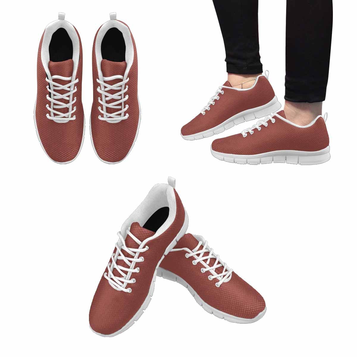 Sneakers For Men, Cognac Red - Running Shoes